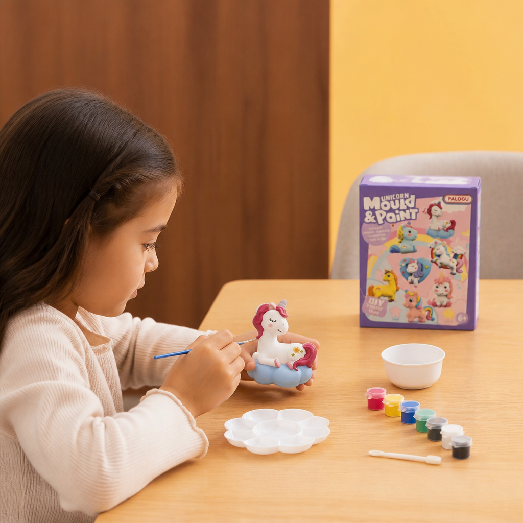 Kit de pintura DIY de animales de yeso – Moldea, pinta y crea un set de manualidades para niños