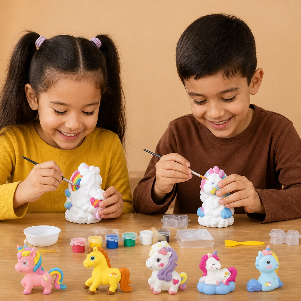 Kit de pintura DIY de animales de yeso – Moldea, pinta y crea un set de manualidades para niños