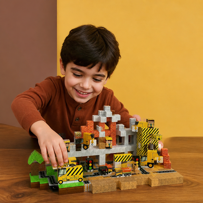 Set de 100 Cubos Magnéticos de Construcción – Juguete de Construcción Montessori STEM para Niños