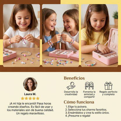 Kit DIY para hacer pulseras con charms ⎜ Kit para fabricar joyas