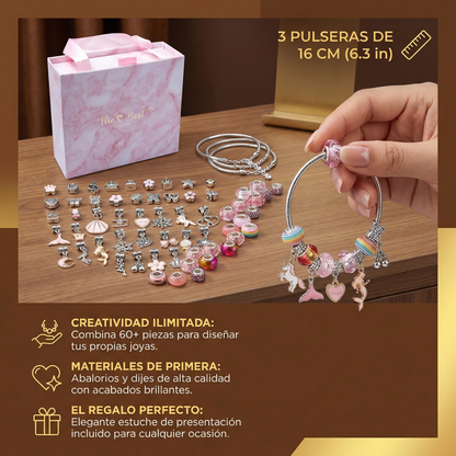 Kit DIY para hacer pulseras con charms ⎜ Kit para fabricar joyas
