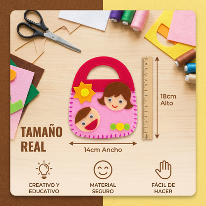 Set Seguro de Bolsitas de Fieltro para Coser Tú Mismo