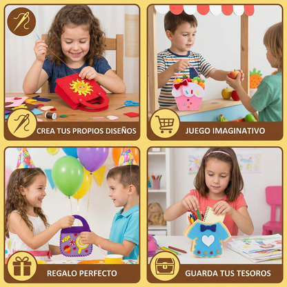 Set Seguro de Bolsitas de Fieltro para Coser Tú Mismo