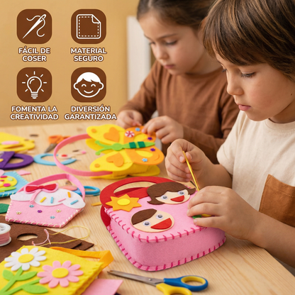 Set Seguro de Bolsitas de Fieltro para Coser Tú Mismo