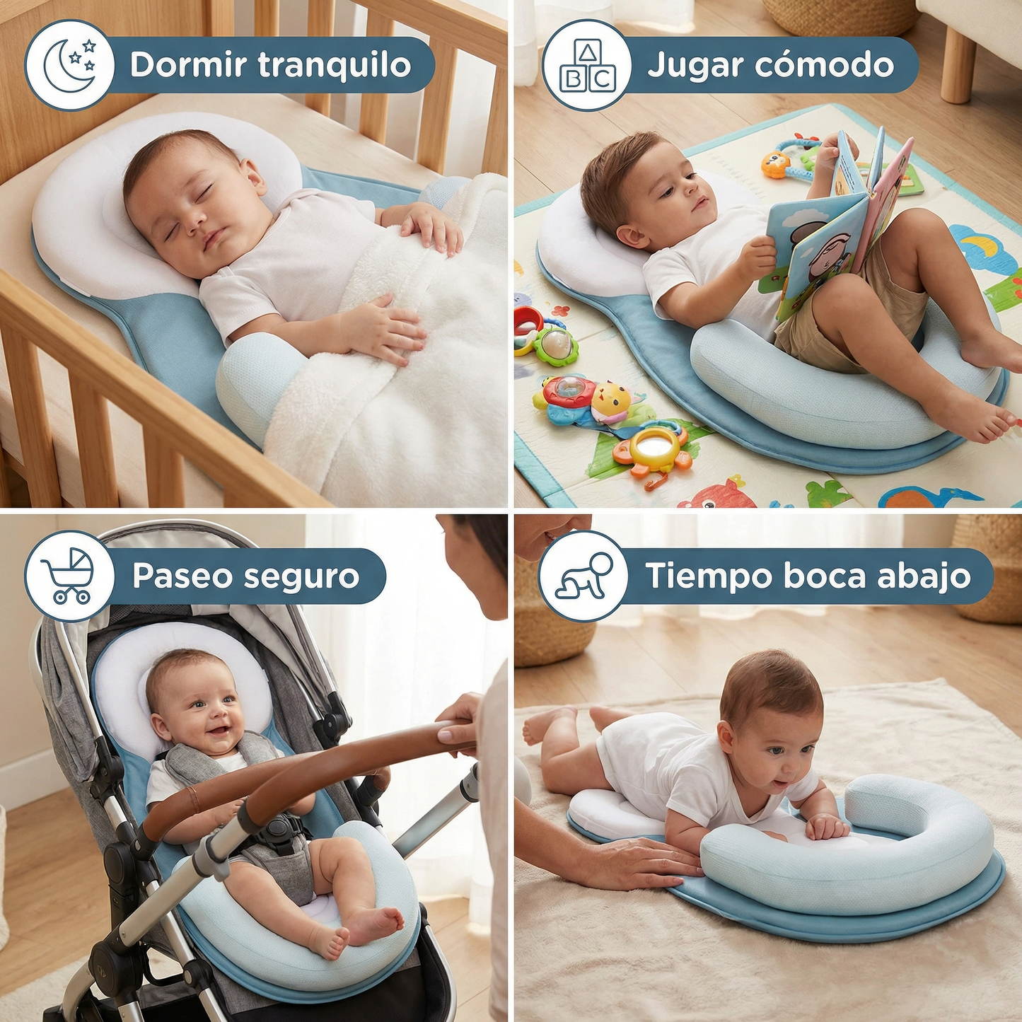 Cojín nido seguro para bebés