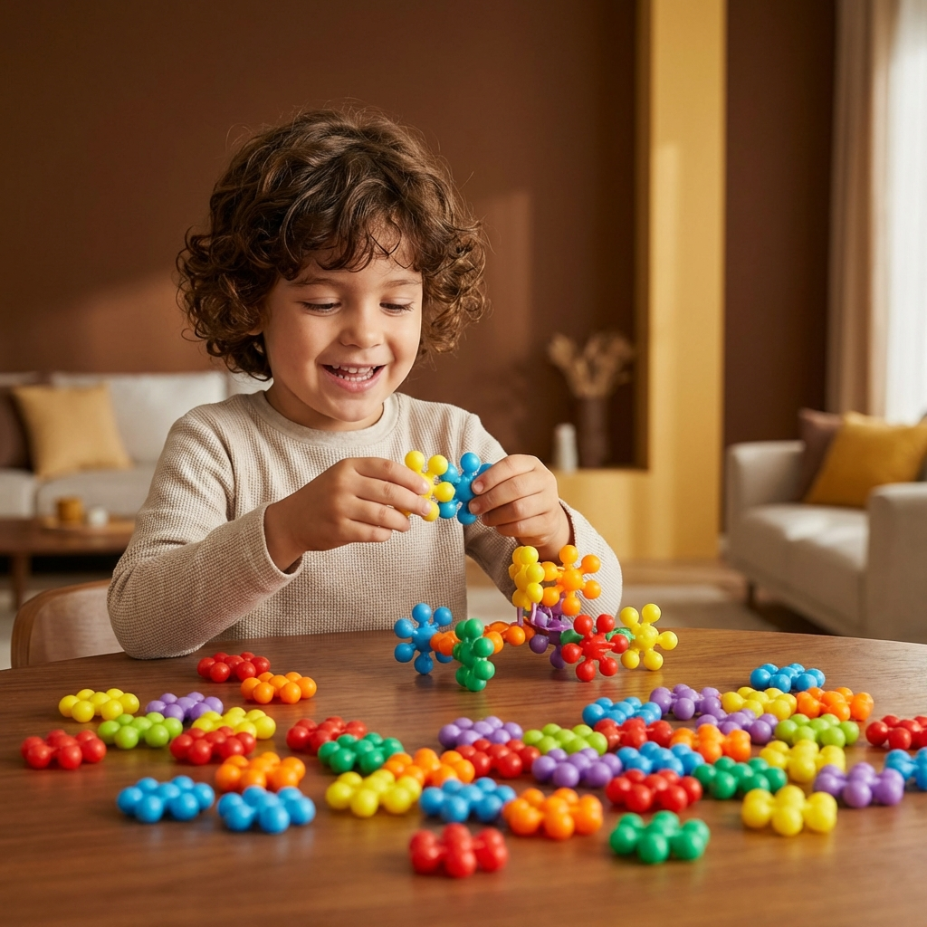 Bloques de construcción de copos de nieve para niños ⎜ Juguete creativo de rompecabezas 3D para diversión educativa y motricidad fina