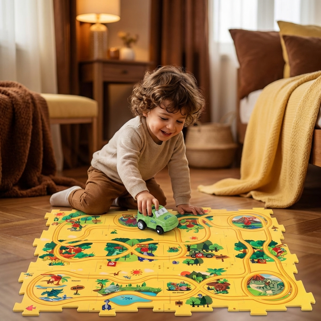 Pistas de Rompecabezas – Carrera con Bloques