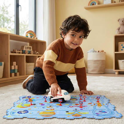 Pistas de Rompecabezas – Carrera con Bloques