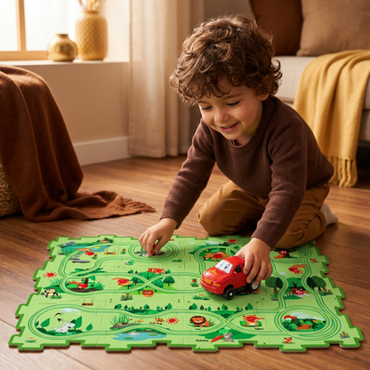 Pistas de Rompecabezas – Carrera con Bloques