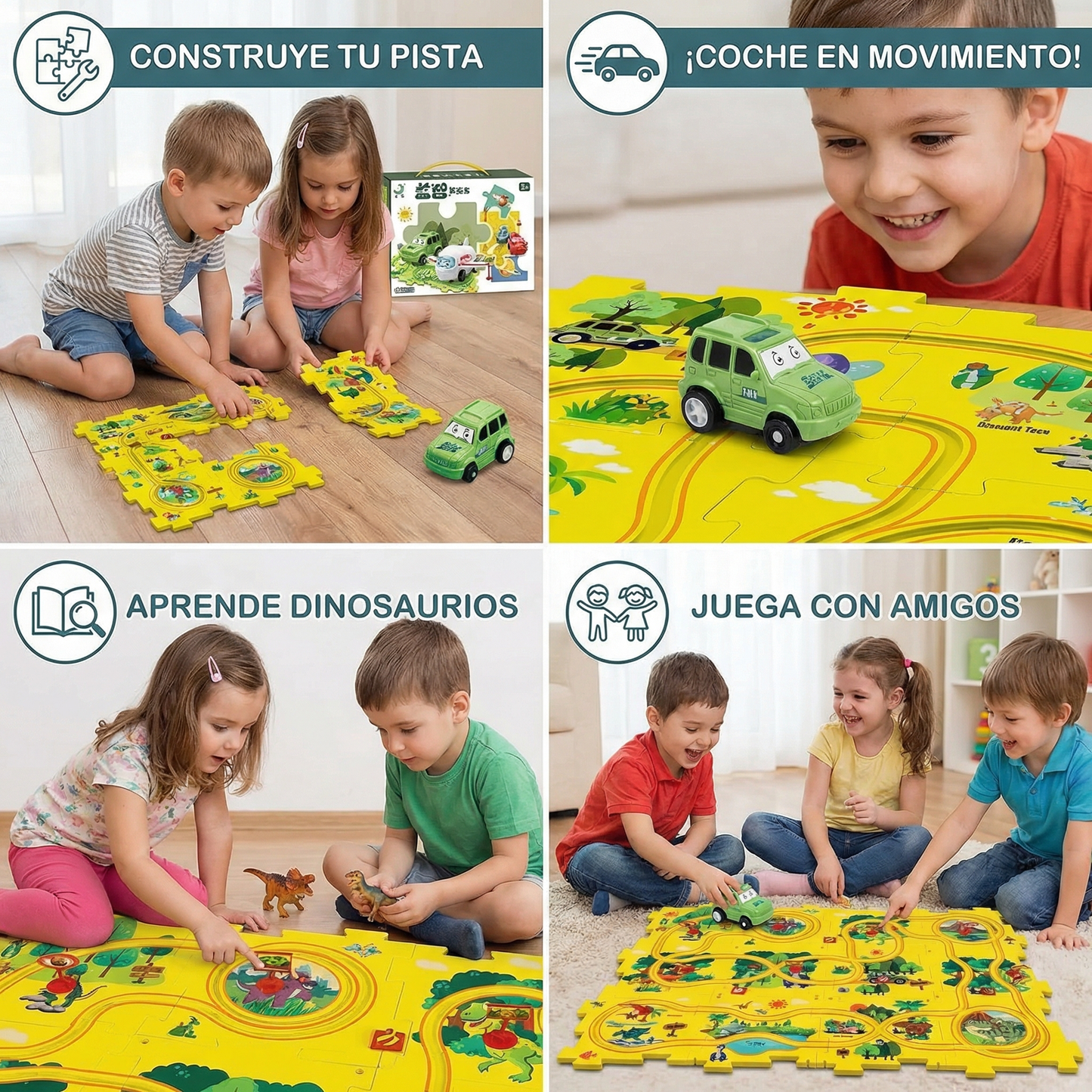 Pistas de Rompecabezas – Carrera con Bloques