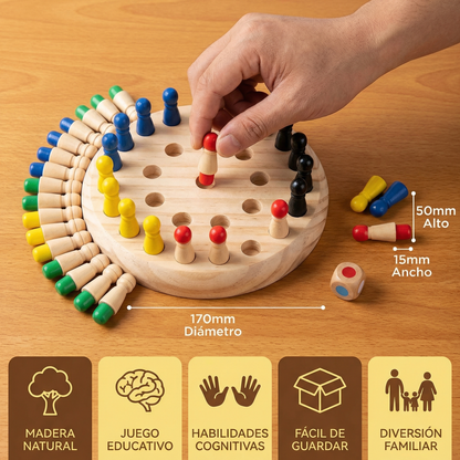 Juego de memoria de ajedrez educativo