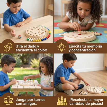 Juego de memoria de ajedrez educativo