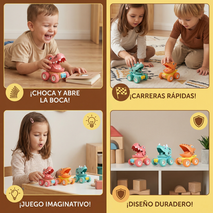Camiones Monstruo Dino Push & Drive