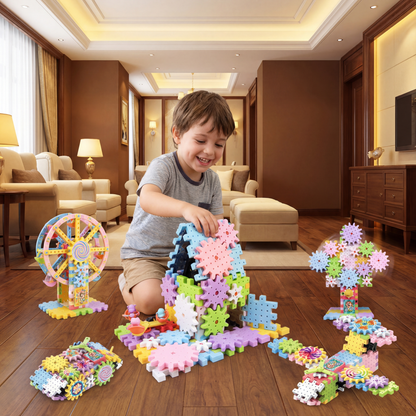 Bloques de construcción de engranajes mecánicos para niños | Juguete eléctrico STEM para juego creativo y diversión de educación temprana