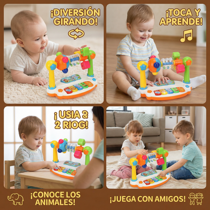 Juguete musical 5 en 1 de aprendizaje para bebés