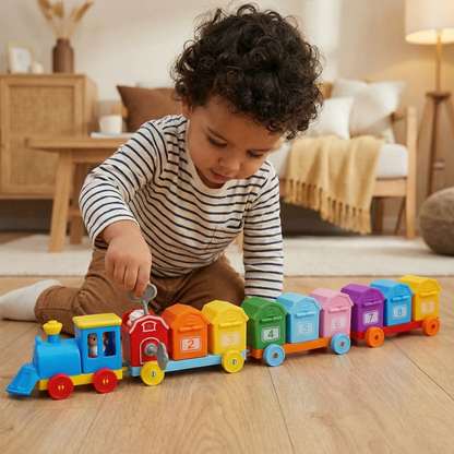 Tren de aprendizaje Montessori granja para niños