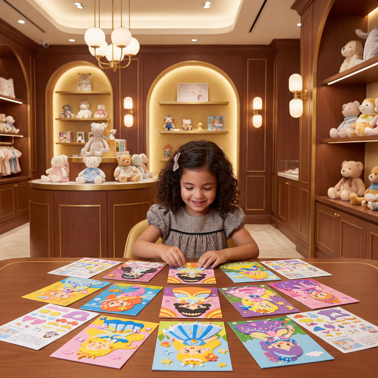 Set creativo de pegatinas para niños