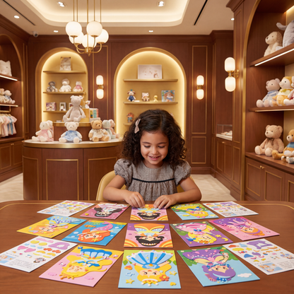 Set creativo de pegatinas para niños