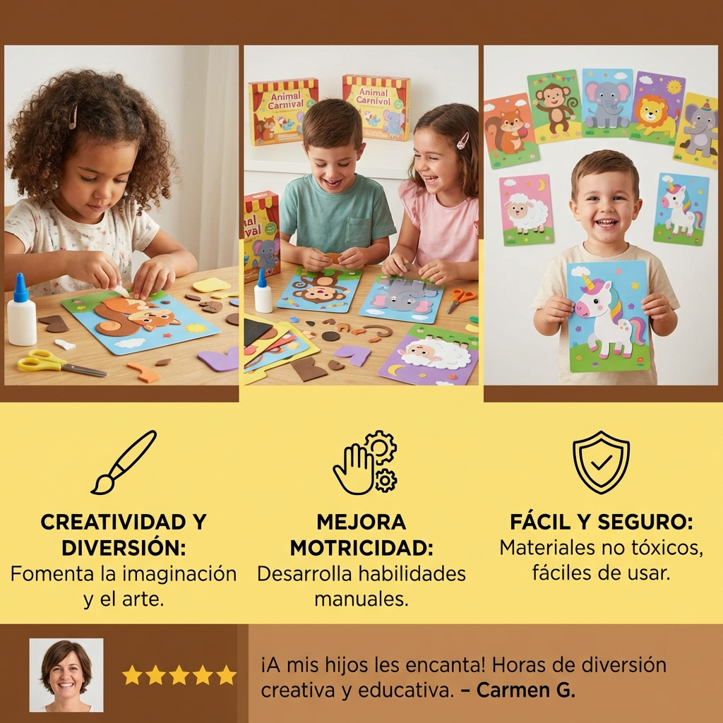 Set creativo de pegatinas para niños