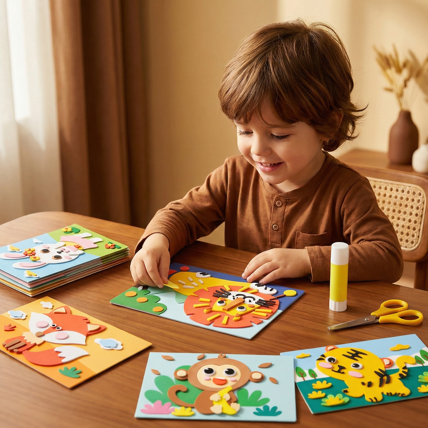 Set creativo de pegatinas para niños