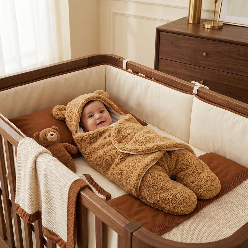 Manta y pijama para bebé con diseño de oso