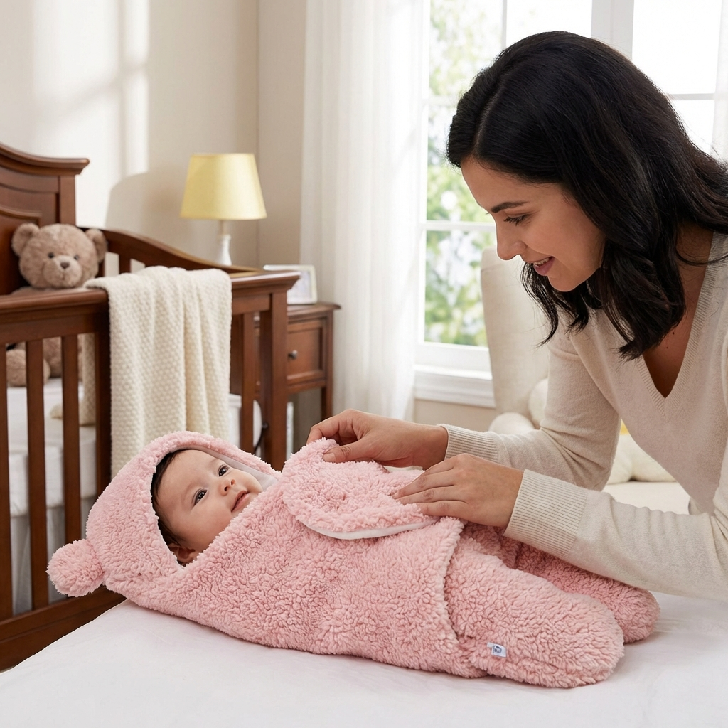 Manta y pijama para bebé con diseño de oso