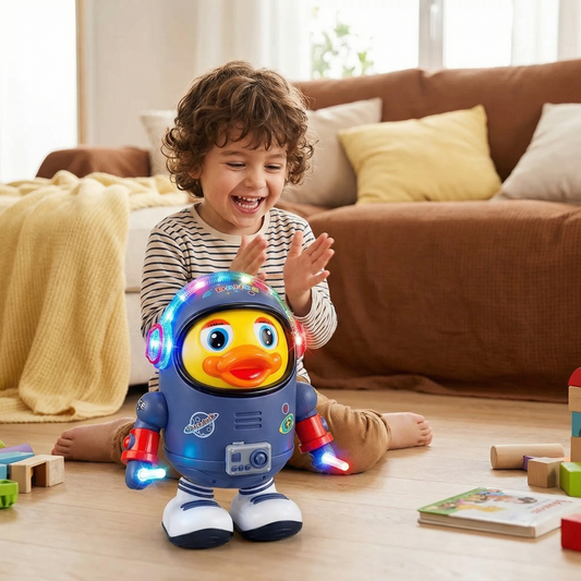 Pato astronauta bailarín