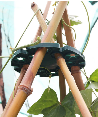 Anillo de Soporte para Plantas para Cañas de Bambú - Soporte Trepador Estable para Tomates y Plantas Trepadoras