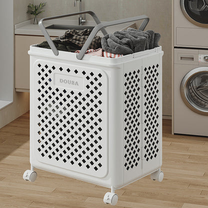 Cesto de la Ropa Plegable con Ruedas