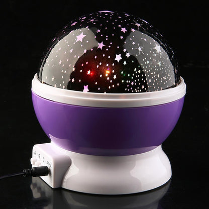 Globo de Luz Nocturna Relajante con Proyección de Estrellas