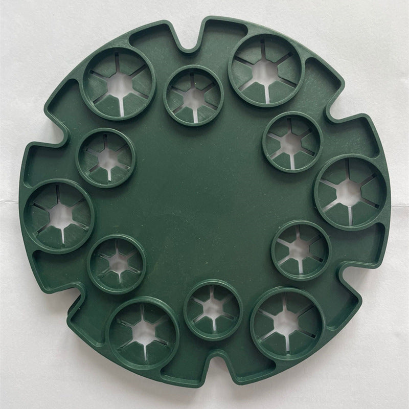 Anillo de Soporte para Plantas para Cañas de Bambú - Soporte Trepador Estable para Tomates y Plantas Trepadoras