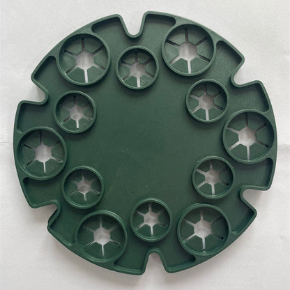 Anillo de Soporte para Plantas para Cañas de Bambú - Soporte Trepador Estable para Tomates y Plantas Trepadoras