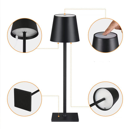 Lámpara Led de Mesa con Batería Recargable Elegante Lámpara Led de Sobremesa con Batería Recargable