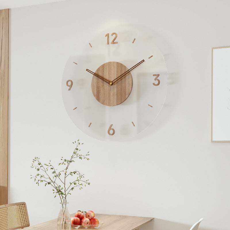 Reloj de Madera de Diseño Nórdico para la Pared Diseño Nórdico para la Pared