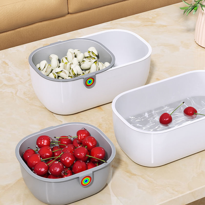 Práctico Bol para Aperitivos con 2 Niveles