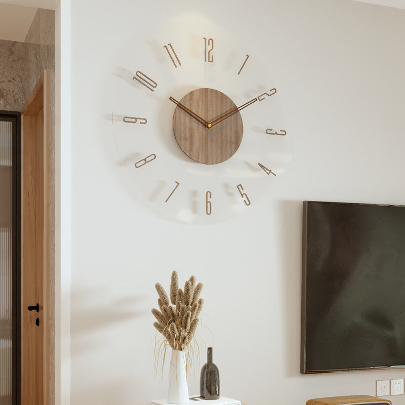 Reloj de Madera de Diseño Nórdico para la Pared Diseño Nórdico para la Pared