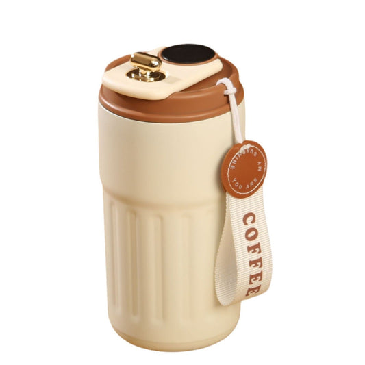 Taza de Café de Acero Inoxidable con Indicador Led de Temperatura 450 Ml