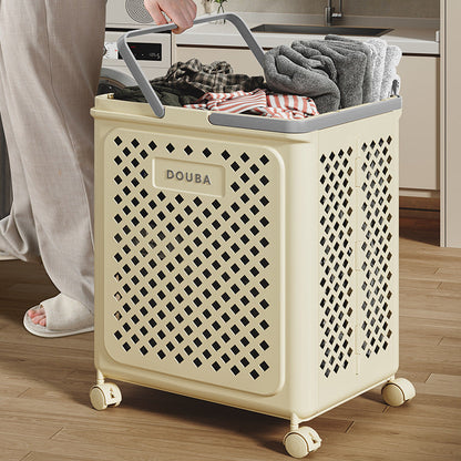 Cesto de la Ropa Plegable con Ruedas