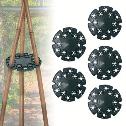Anillo de Soporte para Plantas para Cañas de Bambú - Soporte Trepador Estable para Tomates y Plantas Trepadoras