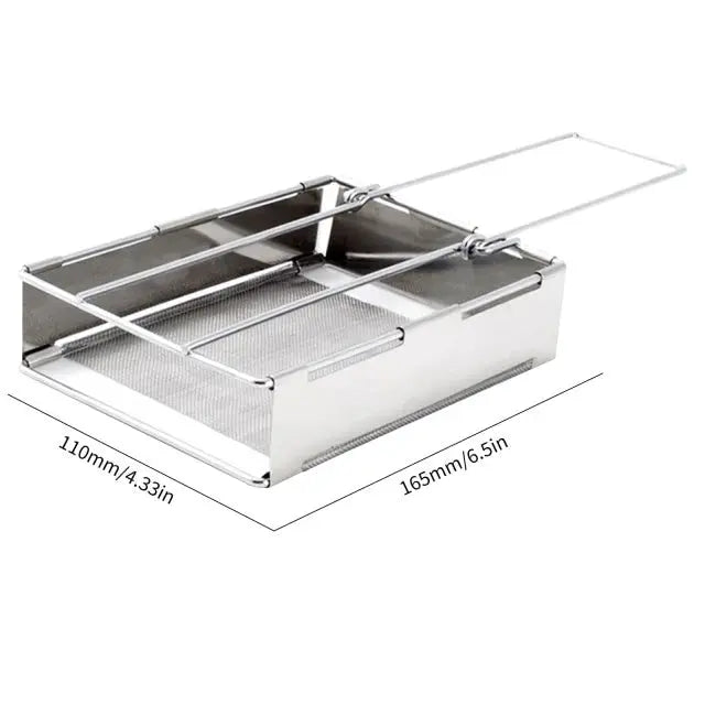 Estufa de Leña Plegable de Acero Inoxidable - Cocina de Camping Portátil para Cocinar Al Aire Libre