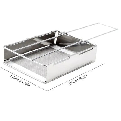 Estufa de Leña Plegable de Acero Inoxidable - Cocina de Camping Portátil para Cocinar Al Aire Libre