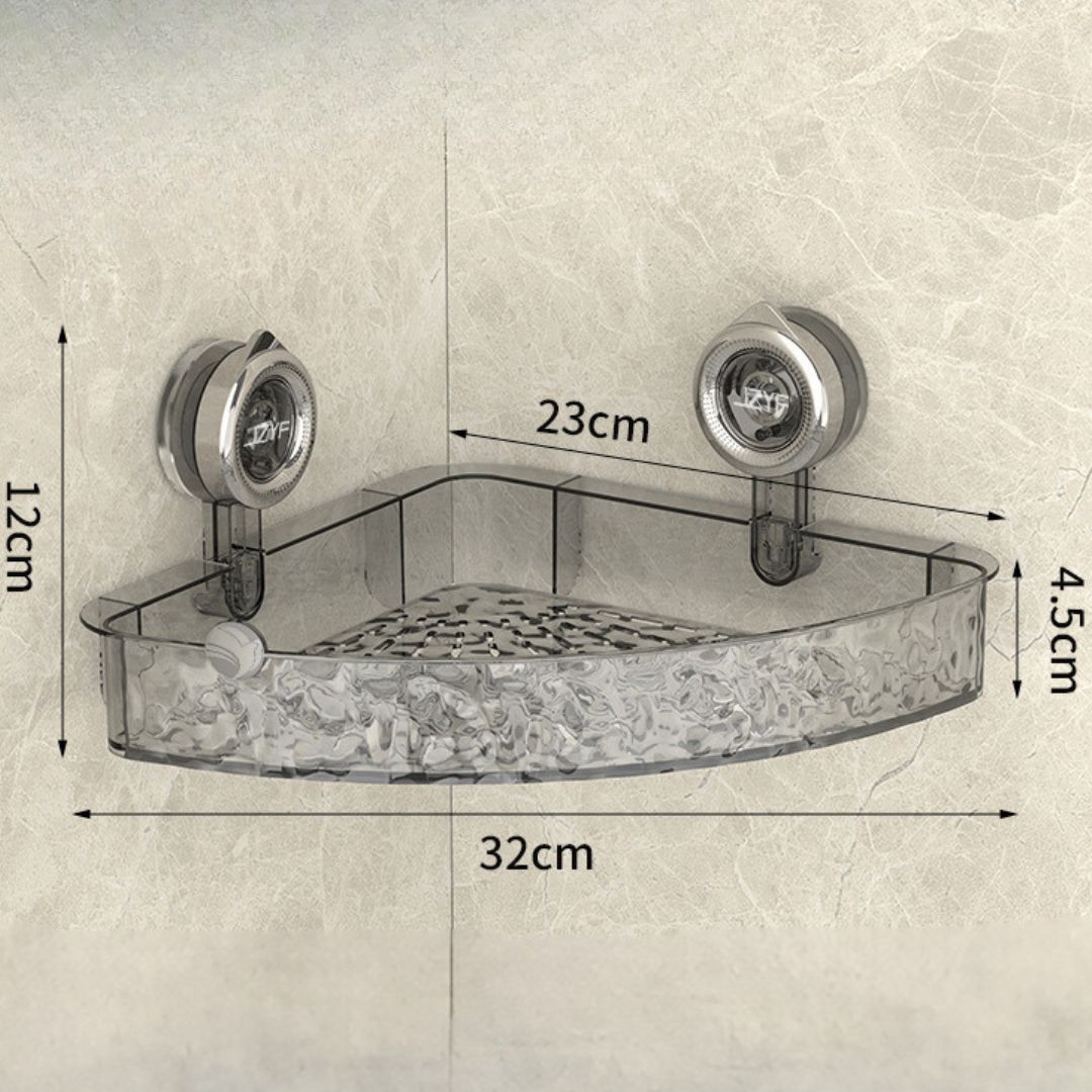 Estante Esquinero con Ventosa para Cuarto de Baño