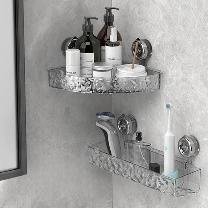 Estante Esquinero con Ventosa para Cuarto de Baño