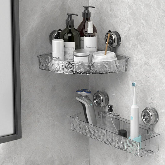 Estante Esquinero con Ventosa para Cuarto de Baño