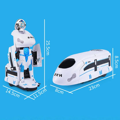 Juguete tren robot transformable