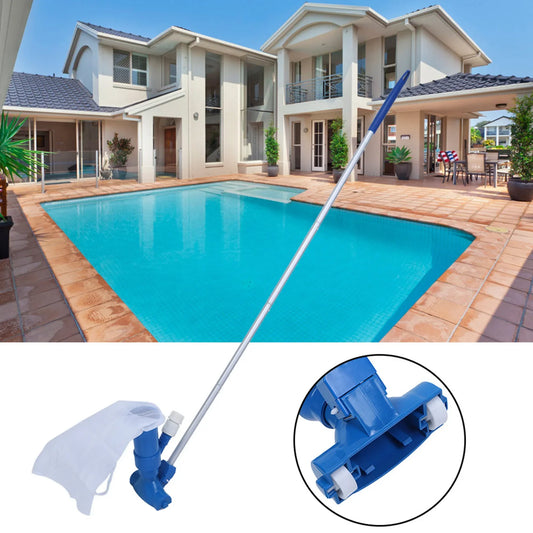Set de Limpieza de Piscina con Pértiga Telescópica - Filtro de Malla y Accesorios para el Mantenimiento de la Piscina