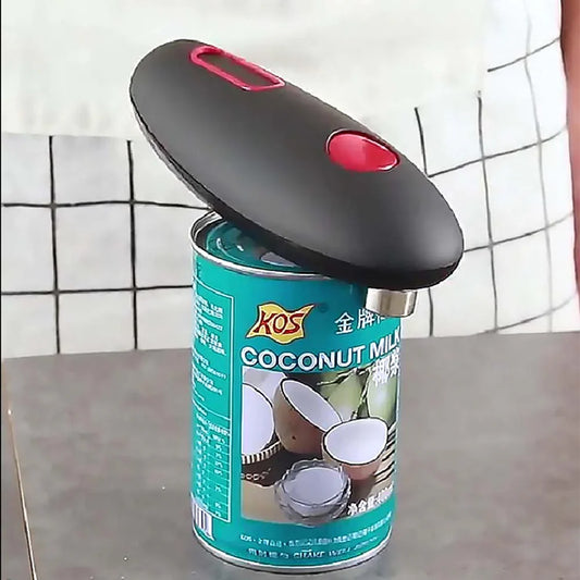 Abrelatas Automático Con Mango Ergonómico Y Funcionamiento Con Un Solo Botón