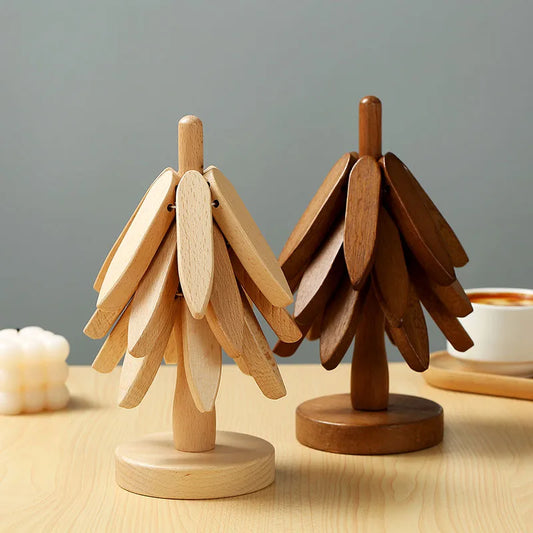 Posavasos de Árbol Noble en Aspecto Madera