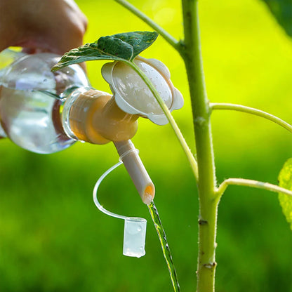 Boquilla Pulverizadora de Botella con Doble Tapón 2 en 1 - Mini Cabezal Pulverizador para Riego de Jardines
