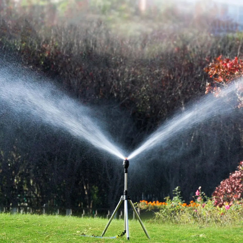 Rociador De Jardín Giratorio Automático Con Trípode Retráctil Para El Jardín